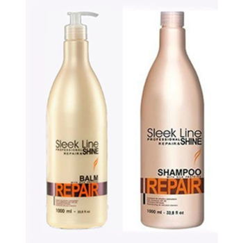 ! STAPIZ SLEEK LINE REPAIR BALSAM 1L +SZAMPON 1L